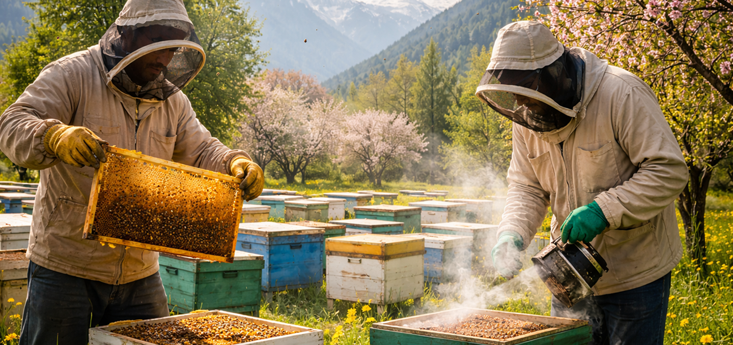 Beekeepers at work