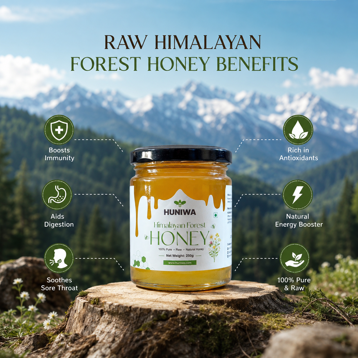 Himalayan Forest Honey | Premium Himalayan Raw Forest Honey