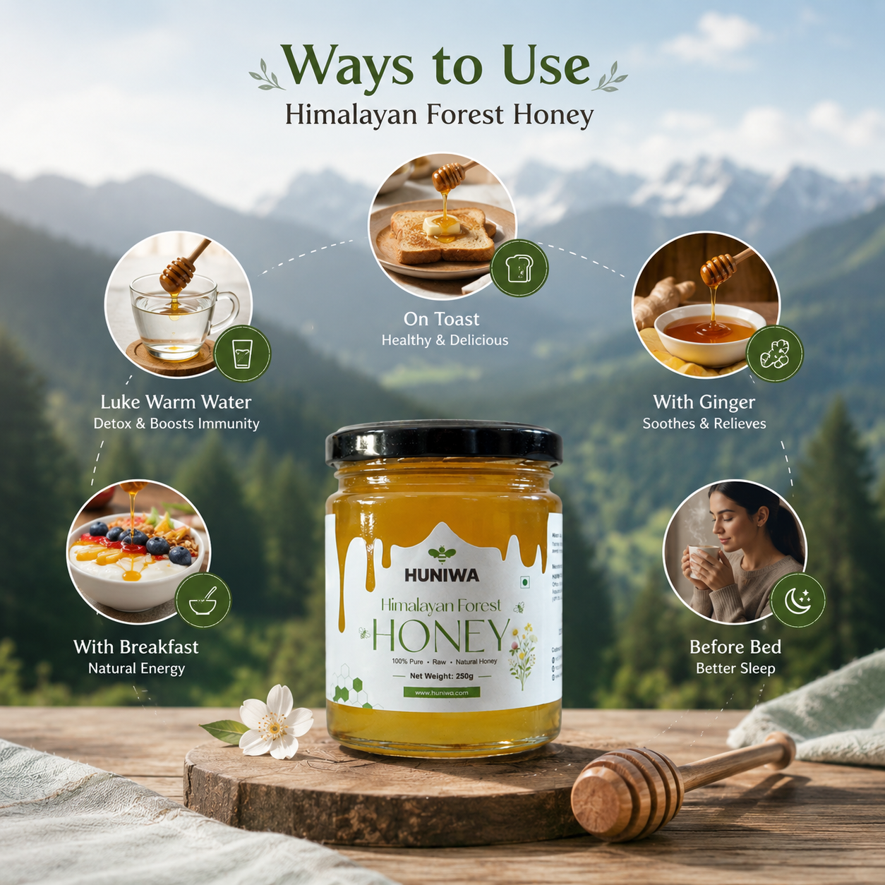 Himalayan Forest Honey | Premium Himalayan Raw Forest Honey