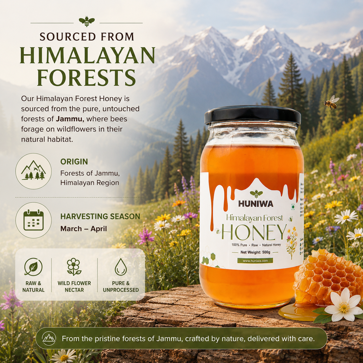 Himalayan Forest Honey | Premium Himalayan Raw Forest Honey