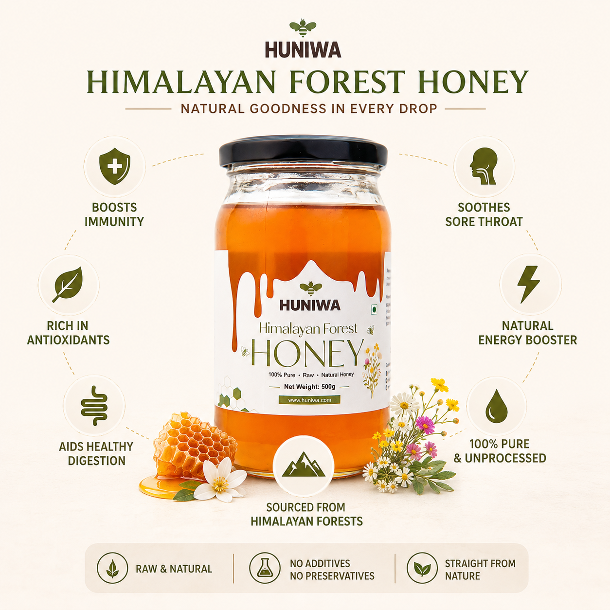Himalayan Forest Honey | Premium Himalayan Raw Forest Honey