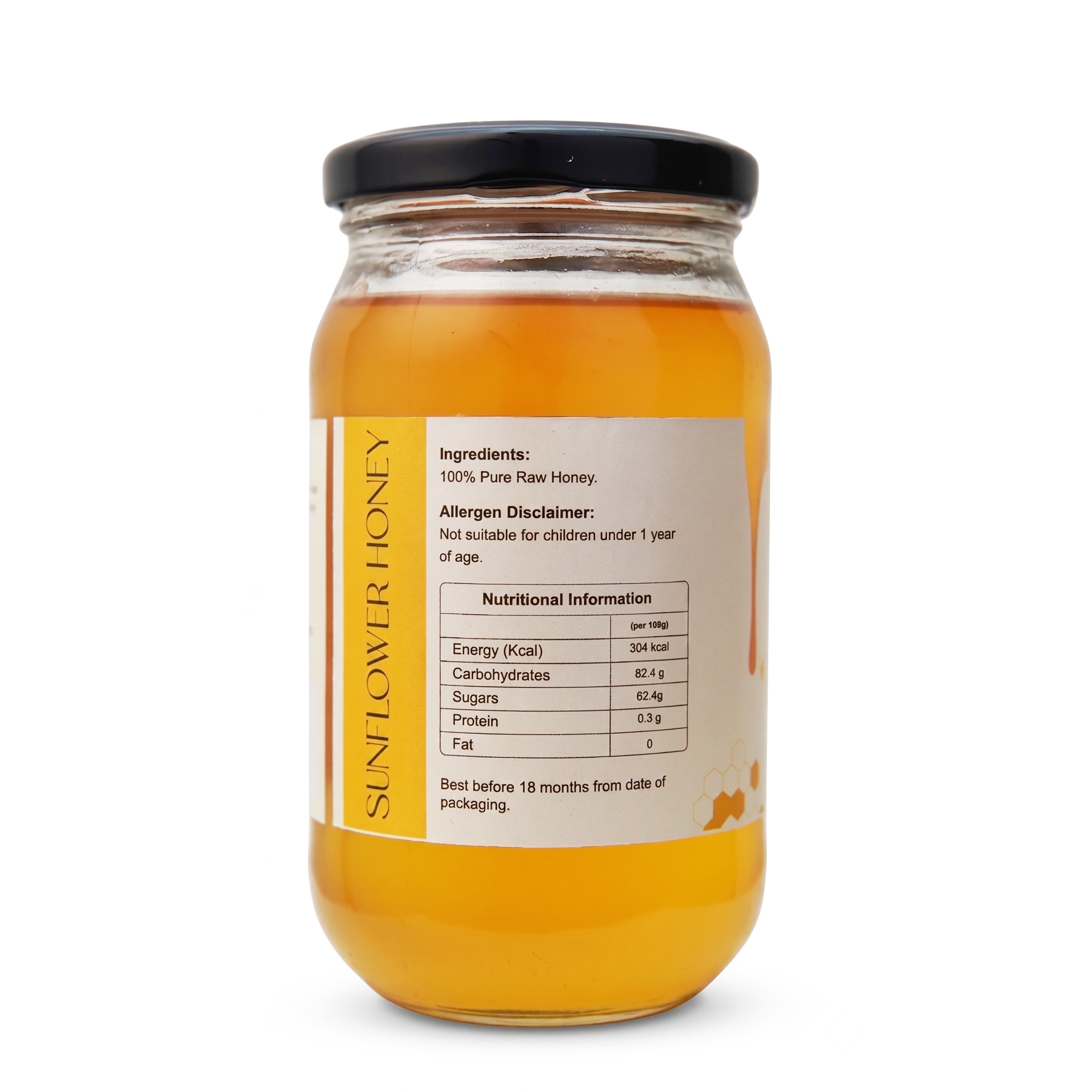 HUNIWA Sunflower Honey | Natural Floral Honey