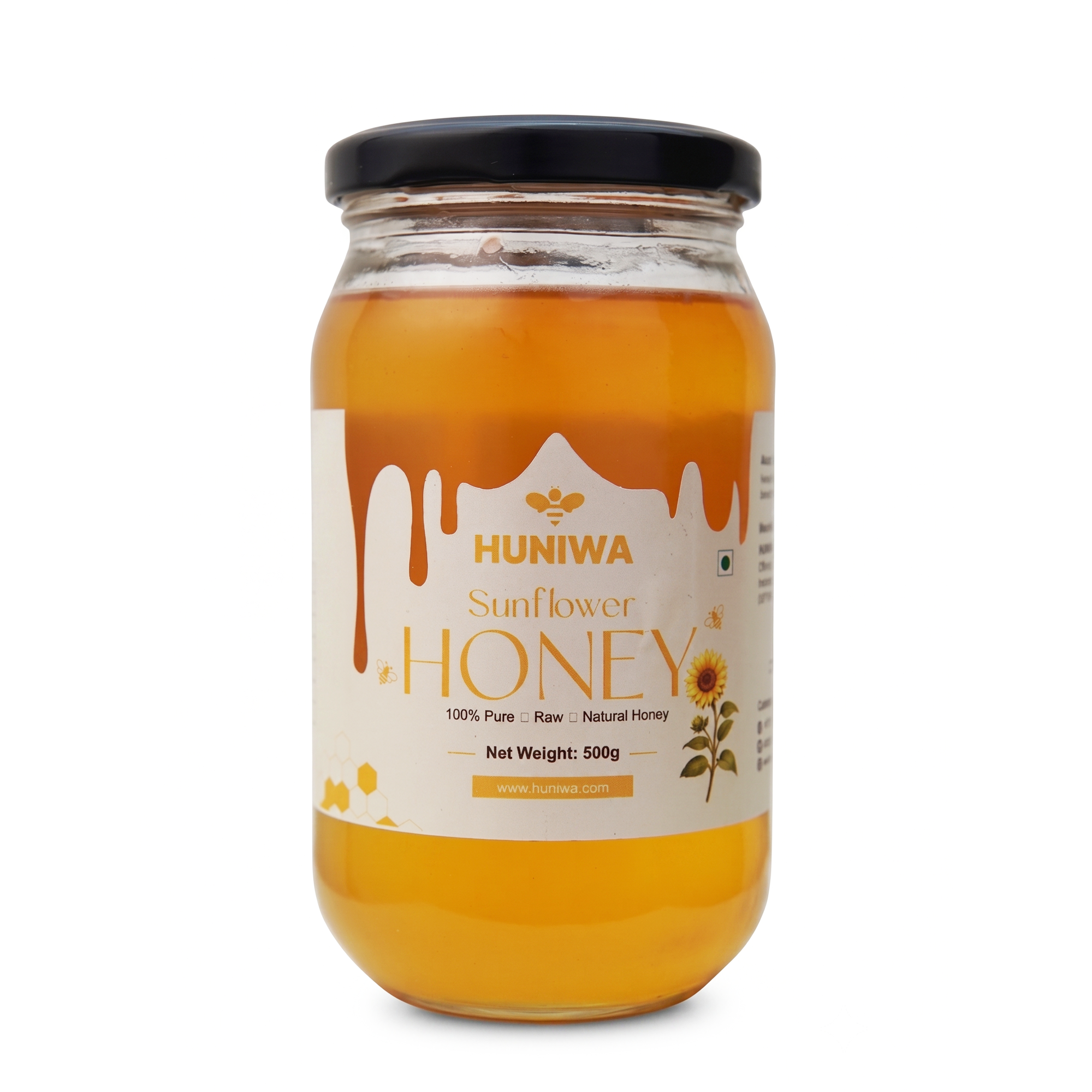 HUNIWA Sunflower Honey | Natural Floral Honey